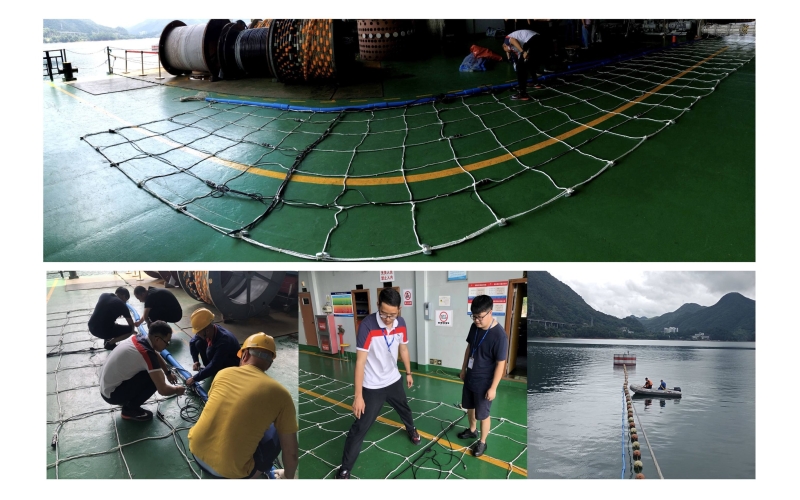 团队在浙江千岛湖开展了多节点阵列系统的湖试实验